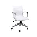 Janette Office Chair (Chrome, Aluminum & Ivory Finish)