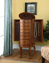 Jewelry Armoire (Burnished Oak)