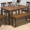 Kura Espresso & Canyon Gold Two-Tone Rectangular Table