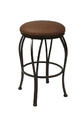 Lexington Backless Counter Stool (Autumn Rust & Moccasin Suede Finish)