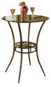 Marsala Bar Height Bistro Table (Gray & Rust Highlights)