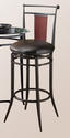 Midtown Swivel Bar Stool (Black & Dark Cherry Finish)