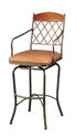 Napa Ridge Swivel Bar Stool (Bronze, Buckskin & Shandora Toast Finish)
