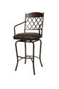 Napa Ridge Swivel Counter Stool (Autumn Rust, Walnut & Florentine Coffee Finish)
