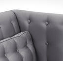 Noho Arm Chair (Silver Satin Fabric) - [LC10061SIL] 2