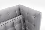 Noho Loveseat (Silver Satin Fabric) - [LC10062SIL] 4