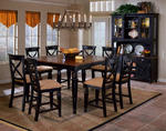 Northern Heights Counter Height Dining Table (Black & Cherry Finish)