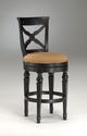 Northern Heights Swivel Counter Stool (Black & Honey Finish)