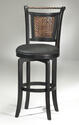 Norwood Copper Back Swivel Bar Stool (Black and Copper Finish)