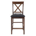 Olsen Oak Casual X-Back Counter Stool - Set of 2