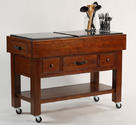 Outback Kitchen Island (Distressed Chestnut Finish)