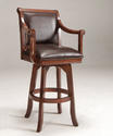Palm Springs Swivel Bar Stool (Medium Brown Cherry Finish)