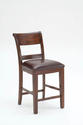 Park Avenue Non-Swivel Counter Stool - Set of 2 (Dark Cherry Finish)