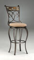 Pompei Swivel Counter Stool (Black Gold & Slate Mosaic Finish)