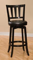 Presque Isle Swivel Counter Stool (Black Finish)