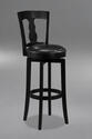Ridgeville Swivel Counter Stool (Black Finish)
