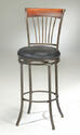 Riley Counter Stool (Black Gold & Brown Cherry Finish)