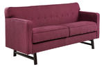 Roger Loveseat (Claret Purple Fabric)