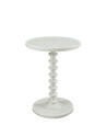 Round Spindle Table (White)