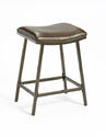Saddle Nested Leg Barstool (Brown Copper with Vinyl Finish)