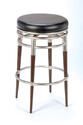 Salem Swivel Counter Stool (Brushed Chrome Finish)