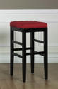 Sonata Counter Stool (Red Microfiber)