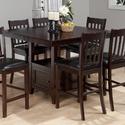 Tessa Chianti Casual Square Counter Height Table