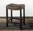 Tudor Backless Barstool (Brown)