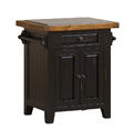 Tuscan Retreat Granite Top Kitchen Island (Black & Oxford Finish)