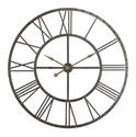 Upton Clock (Aged Steel with Black Highlights) - 45 x 45