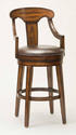 Upton Swivel Counter Stool (Rustic Oak Finish)