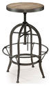 Walton Swivel Counter Stool (Rustic Metal)