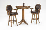 Warrington Pub Table Set (Rich Cherry Finish)
