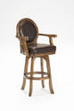 Warrington Swivel Bar Stool (Rich Cherry Finish)
