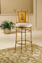 West Palm Swivel Counter Stool (Burnished Brown Finish)