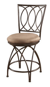 Big & Tall Metal Crossed Legs Counter Stool (Bronze) - [586-918]