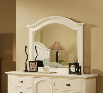 Brook Dresser Mirror (White Finish) - [BP700MRW]