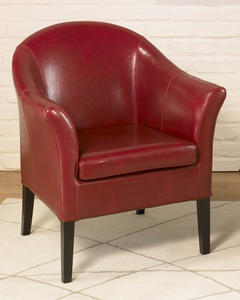 Cleveland Club Chair (Red Leather) - [LCMC0011RE]