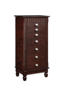 Contemporary Jewelry Armoire (Merlot) - [383-316]