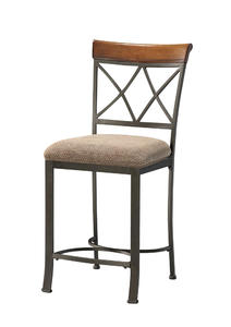 Hamilton Counter Stool (Matte Pewter & Bronze) - [697-430]