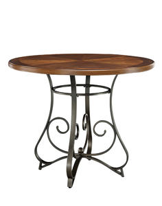 Hamilton Gathering Table (Matte Pewter & Bronze) - [697-441]