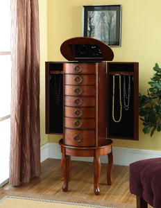 Jewelry Armoire (Woodland Cherry) - [605-318]