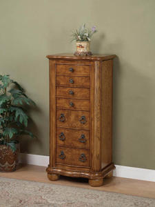 Porter Valley Jewelry Armoire (Distressed Oak) - [277-314]