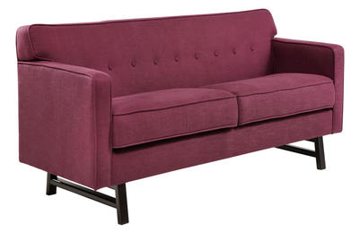 Roger Loveseat (Claret Purple Fabric) - [LC10042CL]